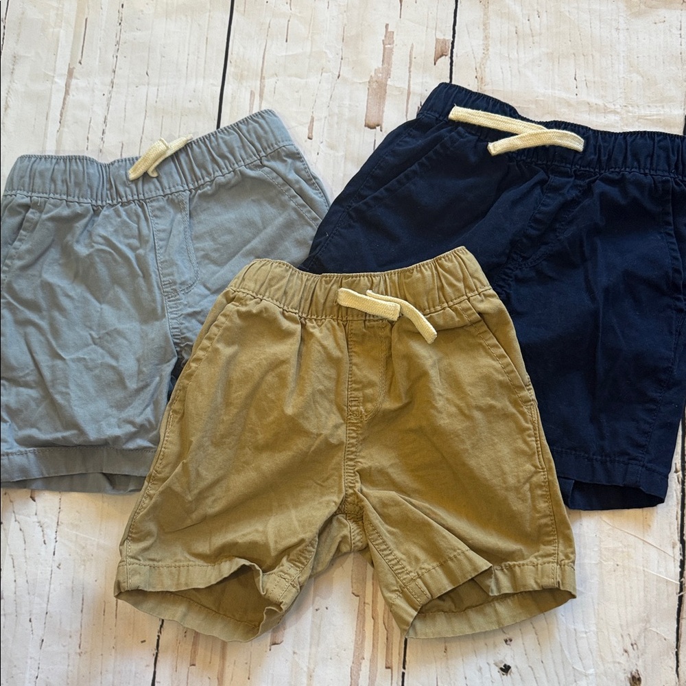 Children’s Place Stylish Kids Shorts Set - Blue, Tan, Gray